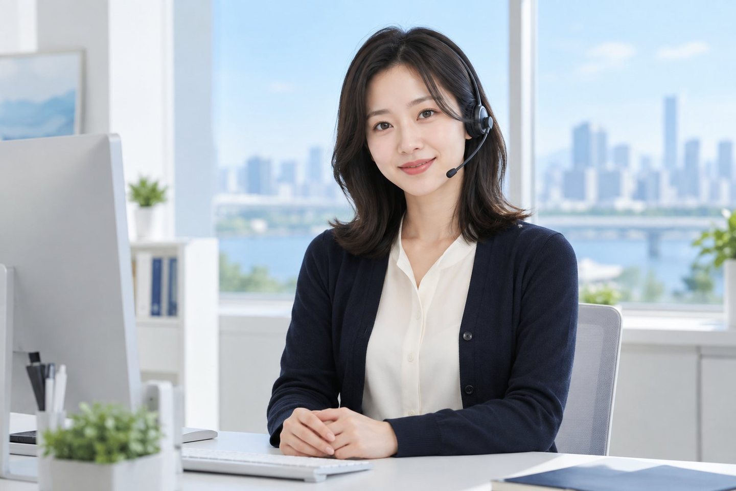노트북 앞에서 안내 자료를 준비하는 여성 — 개인회생 PG업체 계약서회생 중인 사장님도 계약서 한 장으로 조건을 지킬 수 있습니다. 연락 주시면 서명 전에 함께 읽어 드립니다.